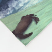 (占星術の)十二宮図シリーズ: 蟹座のフリースブランケット フリースブランケット (角)