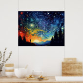 〔占星術の〕十二宮図シンフォニー – 天空の旅 ポスター (キッチン)