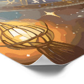 〔占星術の〕十二宮図シンボルや象徴と占星術ウォールアート ポスター (角)