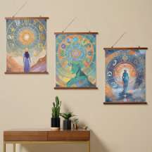 〔占星術の〕十二宮図シンボルや象徴と占星術ウォールアート