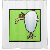 〔占星術の〕十二宮図シンボルや象徴アリーズシャワーカーテン シャワーカーテン (正面)