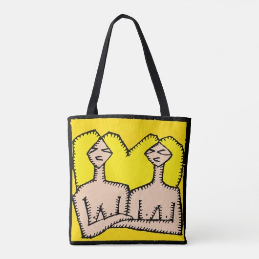 〔占星術の〕十二宮図シンボルや象徴ジェミニ誕生日オールオーバートートバッグ1 トートバッグ (裏面)