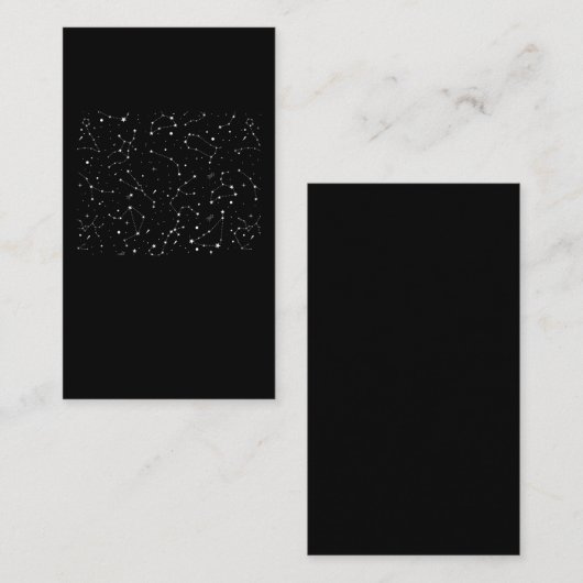 〔占星術の〕十二宮図シンボルや象徴スターズ星座占星術アストロロ 名刺 (正面/裏面)