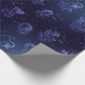 〔占星術の〕十二宮図シンボルや象徴パターン ラッピングペーパー (角)