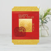 〔占星術の〕十二宮図シンボルや象徴ラットペーパー中国のカット年2020 PI 招待状 (スタンド正面)