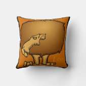 〔占星術の〕十二宮図シンボルや象徴レオ誕生日ピロー クッション (裏面)