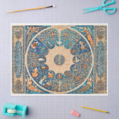 〔占星術の〕十二宮図シンボルや象徴ヴィンテージ天体マップデクページ 薄葉紙 (クラフト)