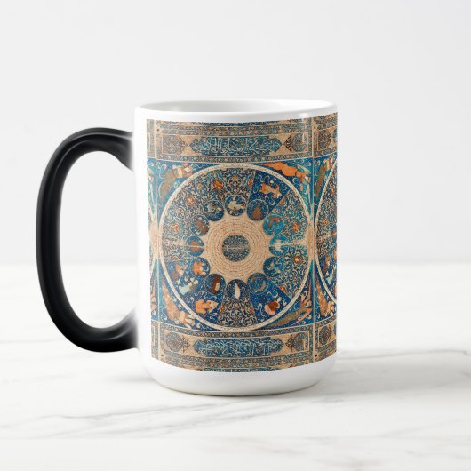 〔占星術の〕十二宮図シンボルや象徴ヴィンテージ天体マップ モーフィングマグカップ (左)