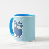 〔占星術の〕十二宮図シンボルや象徴及びコーヒーGEMINI マグカップ (正面左)