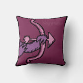 〔占星術の〕十二宮図シンボルや象徴射手座誕生日枕 クッション (裏面)