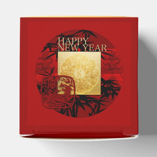 〔占星術の〕十二宮図シンボルや象徴竹虎中国の年2022 CFB フェイバーボックス (上部)