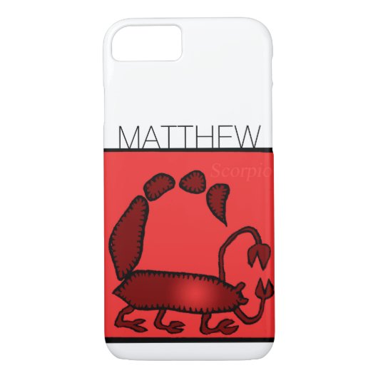 〔占星術の〕十二宮図シンボルや象徴蠍座パーソナライズされた誕生日IPC Case-Mate iPhoneケース (裏面)