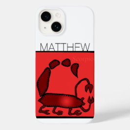 〔占星術の〕十二宮図シンボルや象徴蠍座パーソナライズされた誕生日IPC Case-Mate iPhone 14ケース