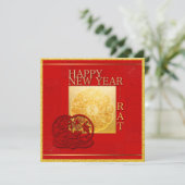 〔占星術の〕十二宮図シンボルや象徴陰陽中国のラットイヤー2020パーティー 招待状 (スタンド正面)