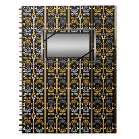 〔占星術の〕十二宮図シンボルや象徴、魚座 ノートブック (正面)