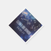 〔占星術の〕十二宮図シンボルや象徴 | Constellation 結婚 Night's スタンダードカクテルナプキン (角)