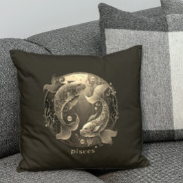 〔占星術の〕十二宮図シンボルシナファンタジー魚座 クッション