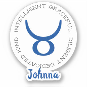 〔占星術の〕十二宮図シンボルタウラス シール