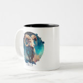 〔占星術の〕十二宮図シンボルラムシナファンタジー ツートーンマグカップ (正面左)