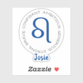 〔占星術の〕十二宮図シンボルレオ シール (シート)