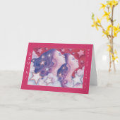 〔占星術の〕十二宮図ジェミニ'ハッピーバースデー'グリーティングカード カード (黄色い花)