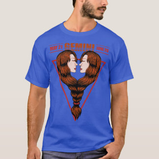 〔占星術の〕十二宮図ジェミニ1 Tシャツ