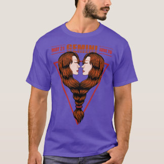 〔占星術の〕十二宮図ジェミニ3 Tシャツ