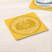 〔占星術の〕十二宮図ジェミニ スクエアペーパーコースター (アングル)