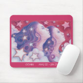 〔占星術の〕十二宮図ジェミニmousepadドレス マウスパッド (マウス)