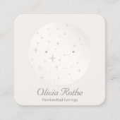 〔占星術の〕十二宮図スターズアストロロジーイヤリングディスプレイ スクエア名刺 (正面)