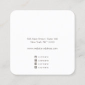 〔占星術の〕十二宮図スターズアストロロジーイヤリングディスプレイ スクエア名刺 (裏面)