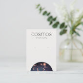 〔占星術の〕十二宮図スピリチュアルスターズイヤリングジュエリー表示 名刺 (スタンド正面)