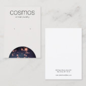 〔占星術の〕十二宮図スピリチュアルスターズイヤリングジュエリー表示 名刺 (正面/裏面)