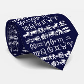 〔占星術の〕十二宮図タイアストロロジータイカッコいい占星術タイ ネクタイ (ロール)