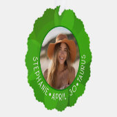 〔占星術の〕十二宮図タウラスカスタム誕生日写真占星術 オーナメントカード (右)