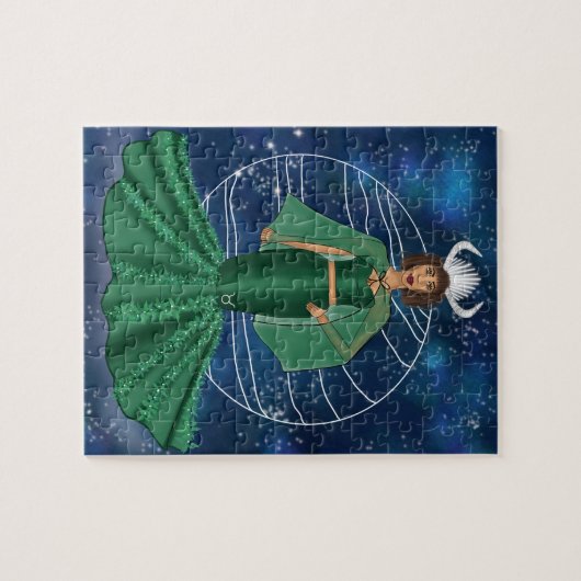 〔占星術の〕十二宮図タウロスの女神と支配惑星ビーナス ジグソーパズル (横)