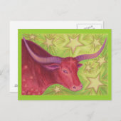 〔占星術の〕十二宮図タウロス葉書 ポストカード (正面/裏面)