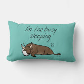 〔占星術の〕十二宮図タウロス「私は眠忙し過ぎ」 ランバークッション (正面)