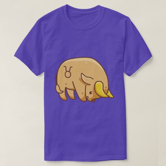 〔占星術の〕十二宮図タウロス Tシャツ (デザイン正面)