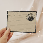 〔占星術の〕十二宮図タロット天測ブライダルシャワーレシピカード エンクロージャーカード