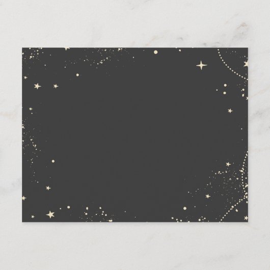 〔占星術の〕十二宮図タロット天測ブライダルシャワーレシピカード エンクロージャーカード (裏面)