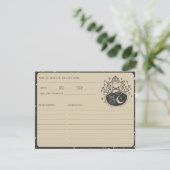 〔占星術の〕十二宮図タロット天測ブライダルシャワーレシピカード エンクロージャーカード (スタンド正面)