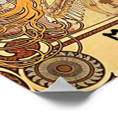 〔占星術の〕十二宮図バイアルフォンスミュシャアールヌーボー ポスター (角)