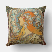 〔占星術の〕十二宮図バイアルフォンスミュシャ クッション (裏面)