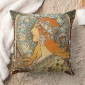 〔占星術の〕十二宮図バイアルフォンスミュシャ クッション (ブランケット)