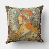 〔占星術の〕十二宮図バイアルフォンスミュシャ クッション (裏面)