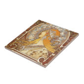 〔占星術の〕十二宮図バイアルフォンスミュシャ タイル (側面)