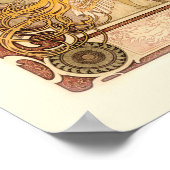 〔占星術の〕十二宮図バイアルフォンスミュシャ ポスター (角)