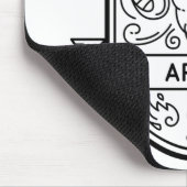 〔占星術の〕十二宮図バッジシンボルエリアストローク マウスパッド (コーナー)