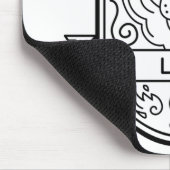 〔占星術の〕十二宮図バッジシンボルレオストローク マウスパッド (コーナー)